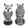 Fake Birds Waterproof Owl Bird Deterrent Sunscreen Plastic Material Fake Owl Outdoor Use Shaking Head Simulation Owl Patio
