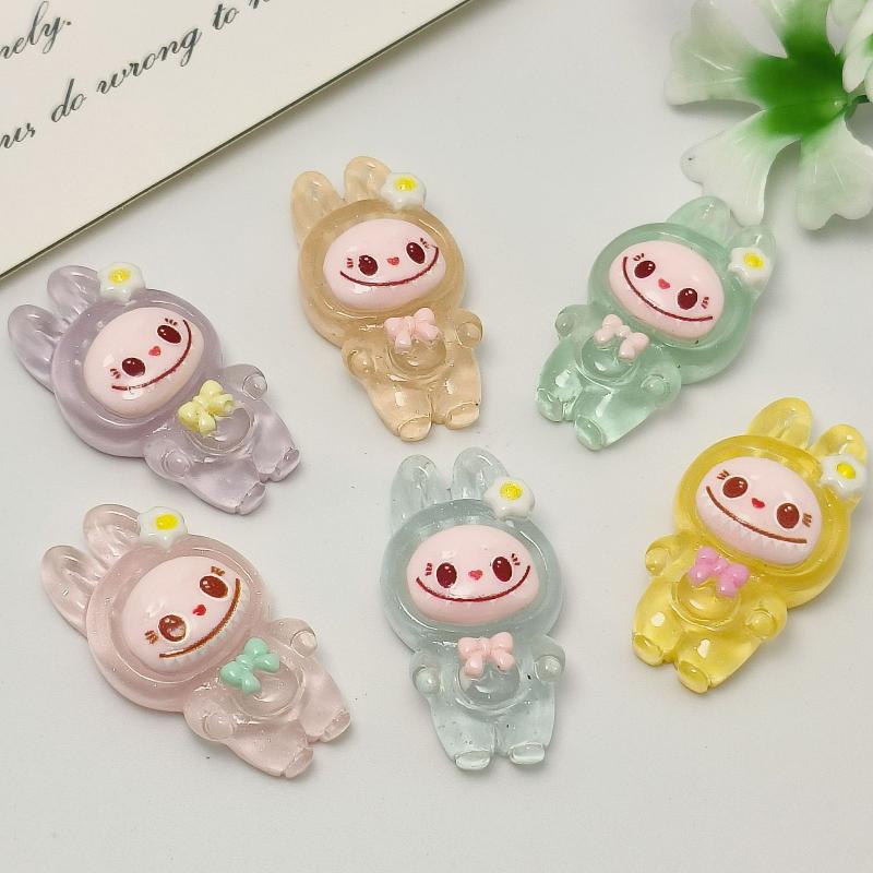 

Новые 10 шт. смоляные подвески в виде мультяшных животных, для самостоятельного изготовления ювелирных изделий, серег, ожерелий, брелоков, ювелирная фурнитура 10Pcs