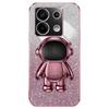For Xiaomi Poco X6 5G/Redmi Note 13 Pro 5G Case Electroplating Astronaut Kickstand Phone Cover