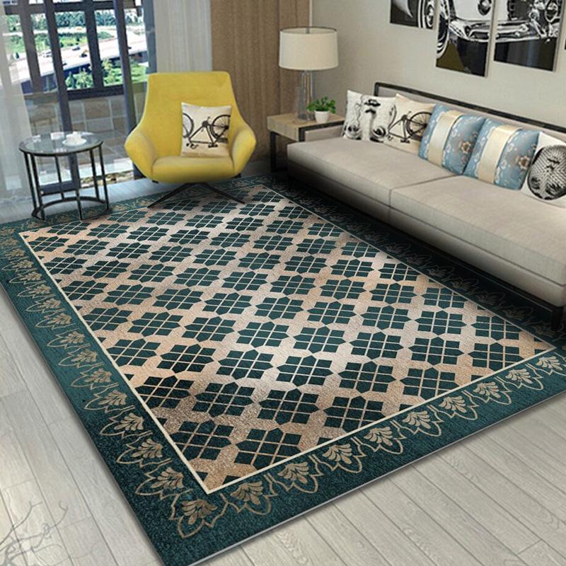Customized Nordic Light Luxury Carpet for Living Room, Bedroom, or Cloakroom