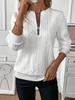 Damen Pullover Sweatshirt, Vier-in-Eins Baumwollgepolstertes Freizeit-Sweatshirt, Reißverschluss-Sweatshirt