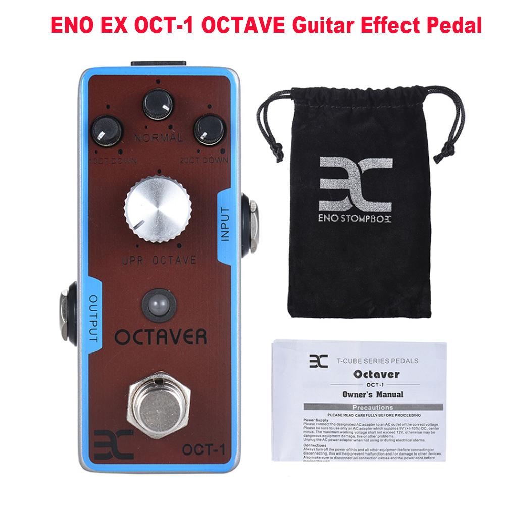 ENO Reverb Guitar Equalizer Effect Pedal 7-Band EQ EX OCT-1 OCTAVE Mini Octave Full Metal Shell True Bypass Guitar Effect Pedals