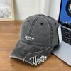 Fashion Hat New Fashion Side Letters Retro Old Soft Top Baseball Cap Women's Spring and Summer Sunscreen Sun Hat Men's Cap