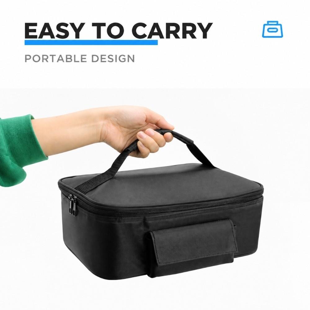 Constant Temperature Insulated Bag 70 degreeC Heated Lunch Bag Durable Car Heating Bag For Work
