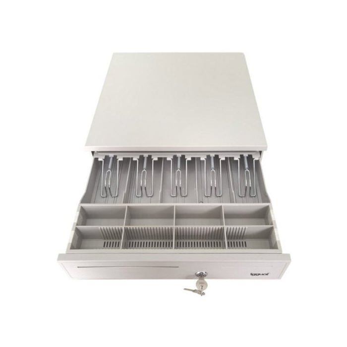 Iggual - Tiroir- Porte-Monnaie IRON - 50W | Caisse Enregistreuse À Ouverture Manuelle Ou Automatique - 5 + 8 Compartiments Pour