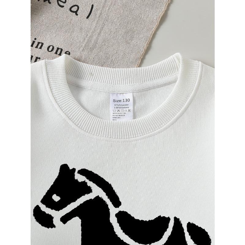 Kids Sweatshirt Crewneck Sweatshirt ,Spring,Autumn, Sportswear , Casual Wear, Soft And Comfortable, Children's Clothing