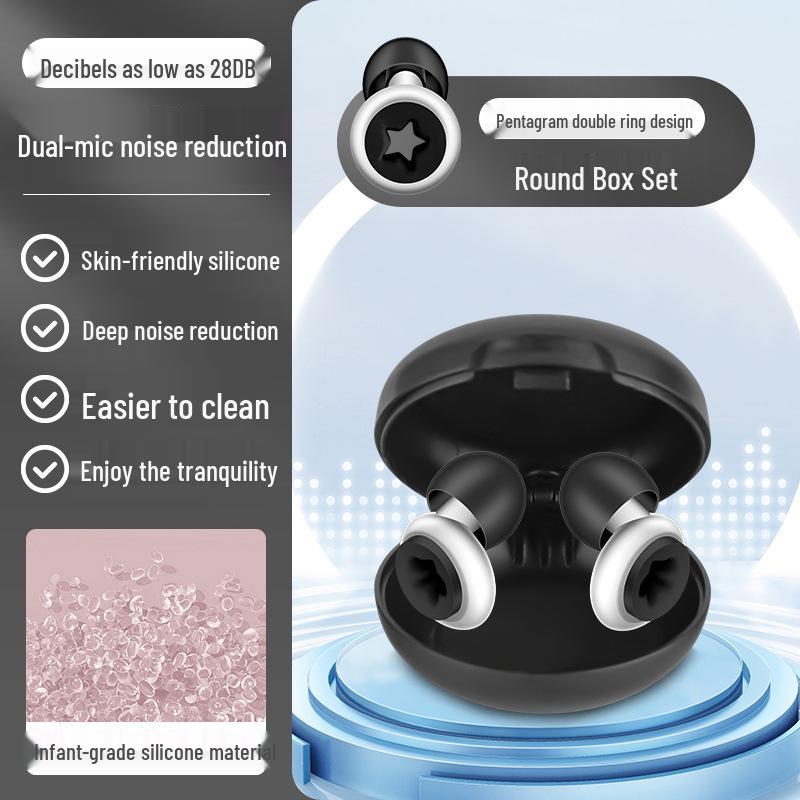 Silicone Soundproof Earplugs: Waterproof, Noise-Reducing for Dormitories, Work, Snoring, and Workshops