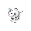 Sanei Boeki Original Plush Toy Purlun Animal White Tiger 6.5x15x11.5cm