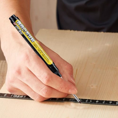 Generic Long-Nip Waterproof Marker Pens, 45mm Long for Deep Holes, Pack of 3 | Construction, Indoor/Outdoor Use, Quick-Drying, Convenient Storage, Lon