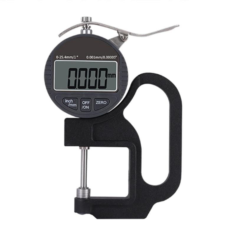 Thickness Meter Precise Electronic Micrometer with LCD Display Thickness Gauge