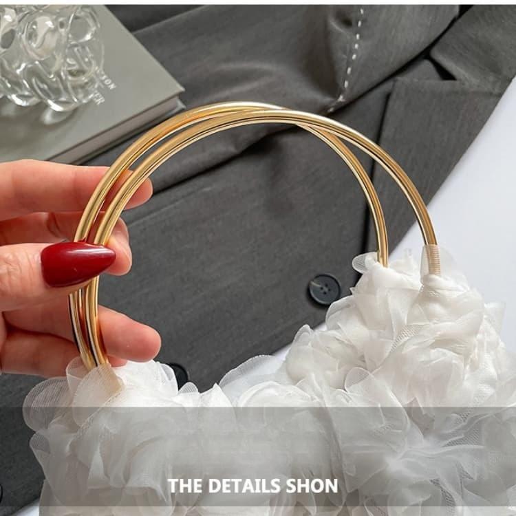 Stylish 3D Rose Blossom Women's Clutch