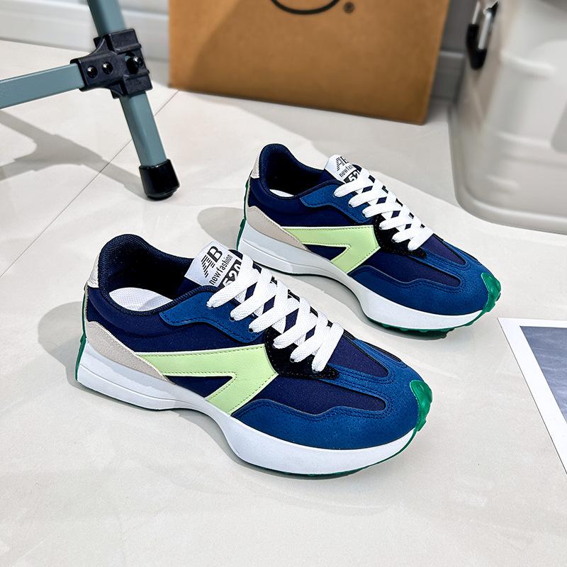 

Женские дышащие прогулочные туфли на танкетке, повседневные кроссовки на платформе, легкие противоскользящие кроссовки на шнуровке для бега, спортивная обувь для бега, теннисные кроссовки для женщин 40 синий