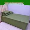Army Green Cotton Quilt Three-Piece Bedding Set for Student Dormitory 