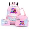 3Pcs/set Anime Demon Hunters Printed Backpack with Shoulder Bag Pengcil Case for Teenager Large Capacity Waterproof Bookbag Back To School Gift