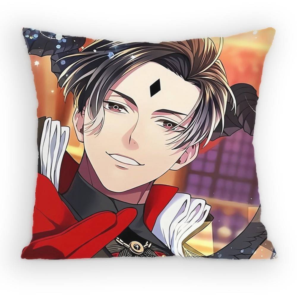 CUTE Game OObey Me World Lucifer Pillow Case Sofa Living Room Bedroom Headboard Backrest Cushion Square Cushion Nap Time