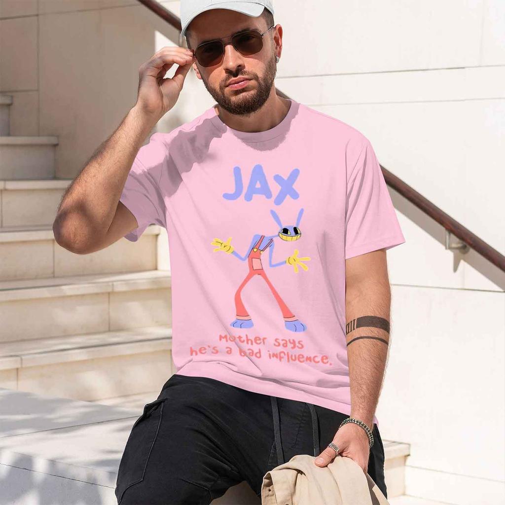2026 New Jax Purple Rabbit Anime Graphic Tee Funny Character Cotton Short Sleeve Tshirt For Unisex And Unisex