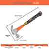 Zhengongpin Steel One-Piece Claw Hammer