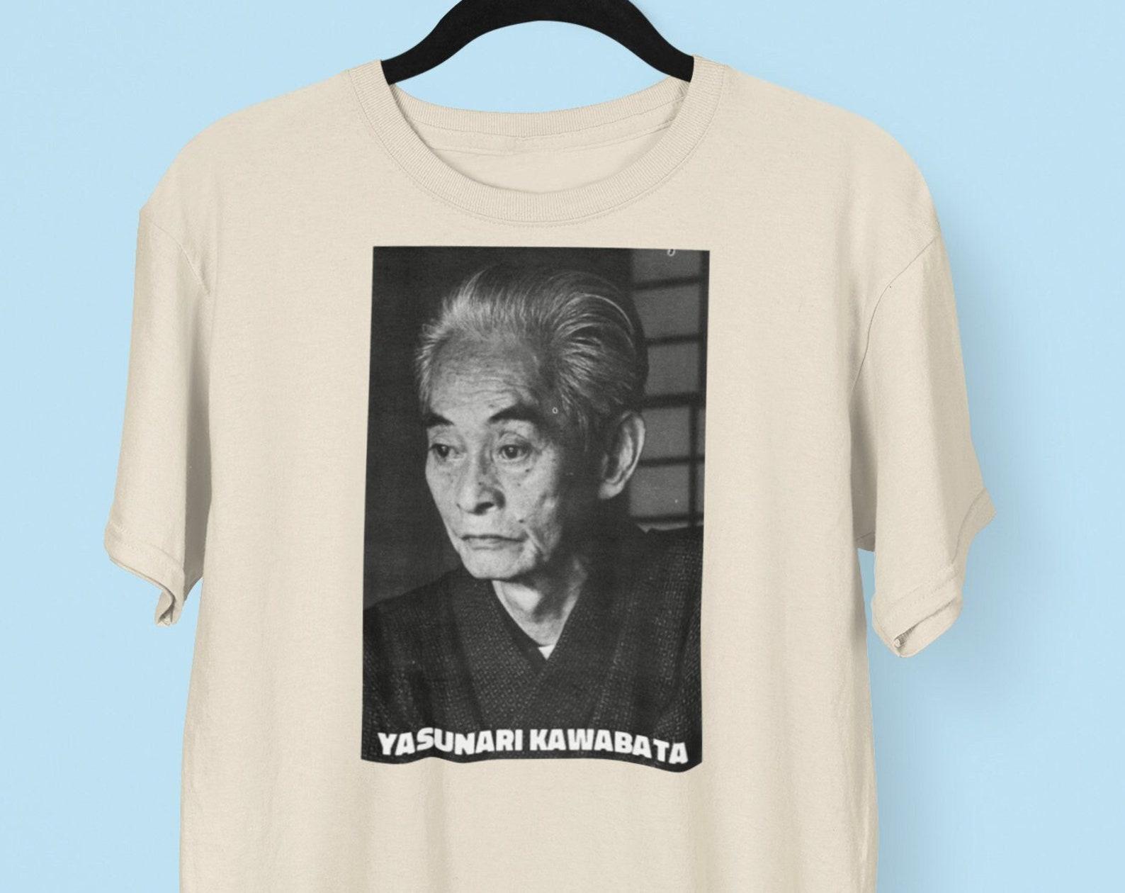 Yasunari Kawabata Japanese Writer T shirt 1968 Nobel Prize Winner T shirt 3XL