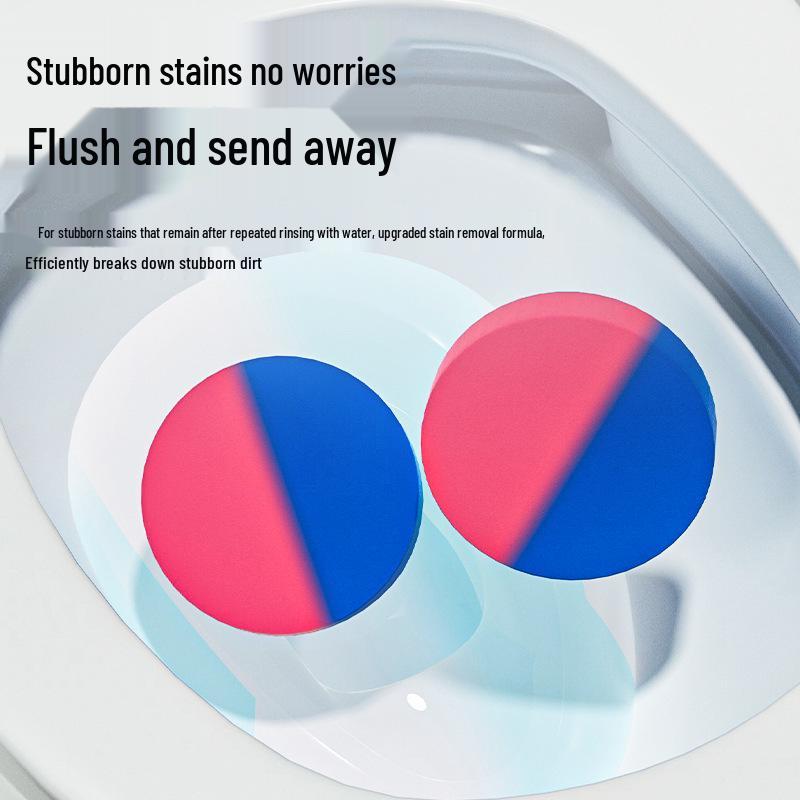 Disposable Dual-Action Toilet Bowl Cleaner: Deodorizes, De-scales, and Eliminates Odors