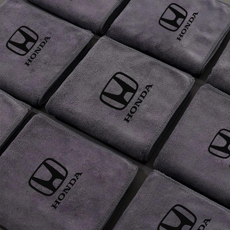Microfiber Towel Car Cleaning Care For Honda Civic Fit Jazz Accord Pilot CRV Odyssey Passport City Shuttle HRV Vezel Accessories