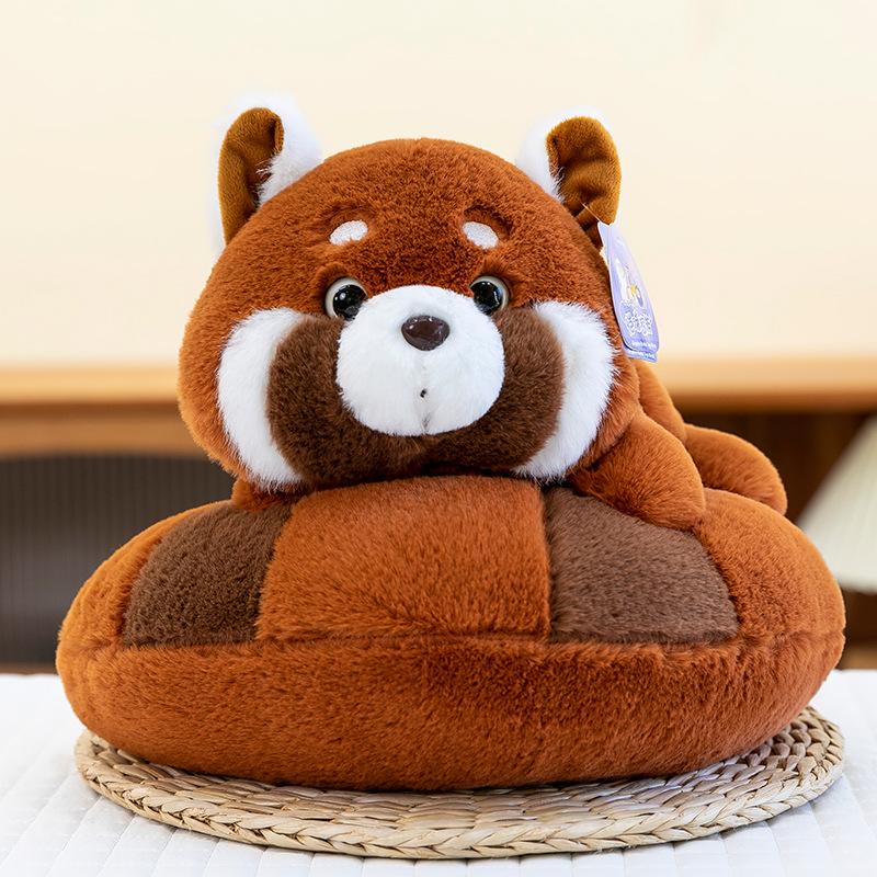 Creative Donut Little Panda Plush Toy Cute Raccoon Doll Children's Soothing Pillow