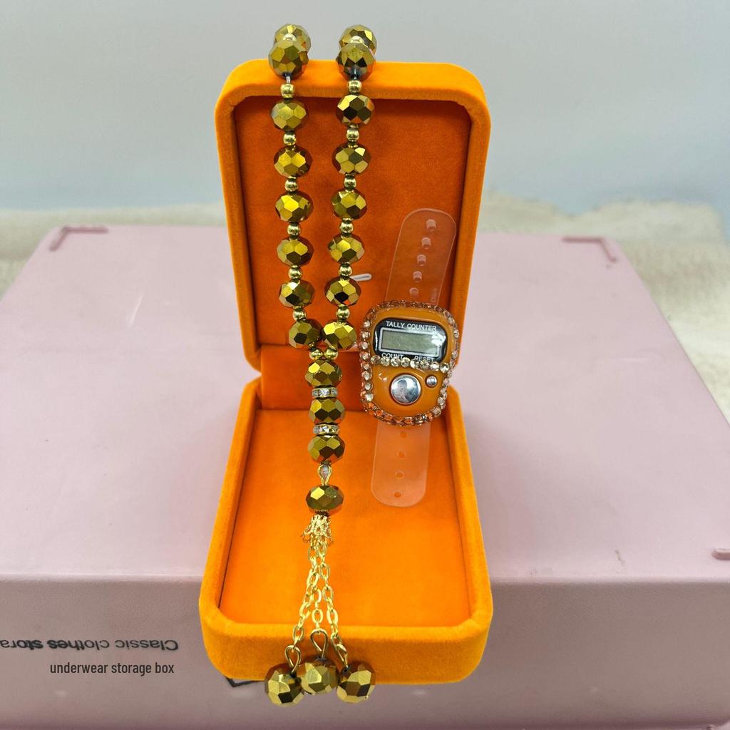 Central Asia 5-Country Bracelet: 33 Beads, 10MM, Kazakhstan Gift