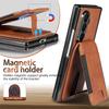 2-in-1 Detachable Leather Wallet Case For Samsung Galaxy Z Fold 7 6 5 4 with Stand Spring Hinge All-inclusive Protector Cover