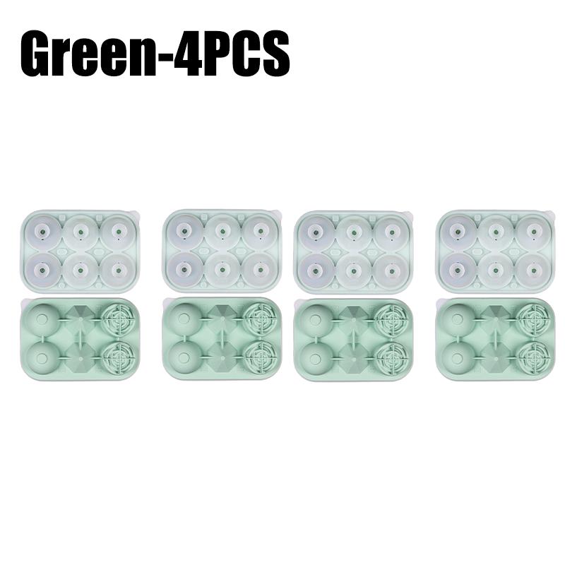 Large Silicone Ice Cube Tray with Lid Multi shape Rose Diamond Ice Hockey Round Sphere Mold for Whiskey Bourbon Cocktails