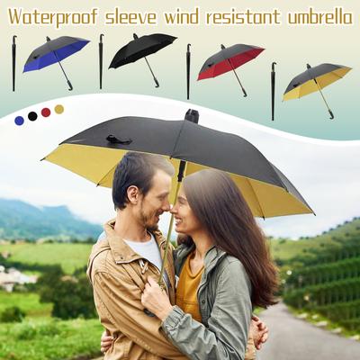 125cm Umbrellas With Waterproof Cover Enlarged Portable Long Handle With Curved Hook, Automatic Sun Umbrella Rain Umbrellas