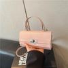 Korean Crocodile Pattern Women's Lock Buckle Crossbody Handheld Bag - 2026 Large Capacity & Stylish