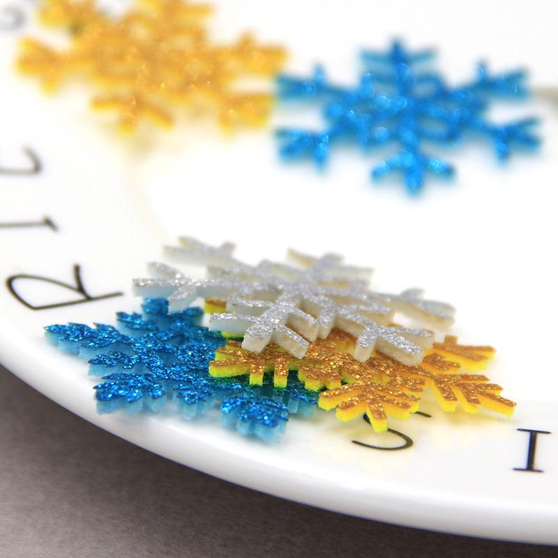 Vánoční ozdoby se sněhovými vločkami Modrá vánoční dekorace Vánoční stromeček přívěsek DIY řemeslné domácí dekorace