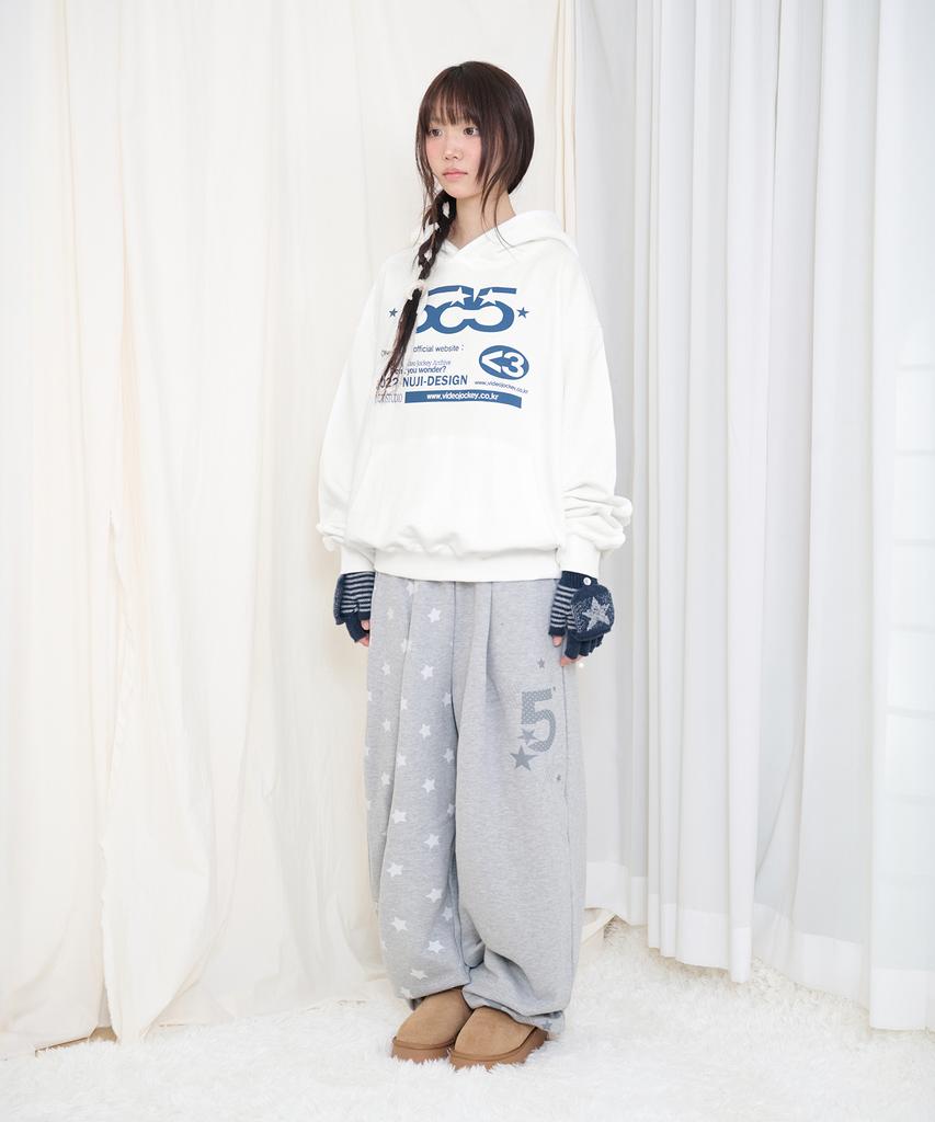 VIDEO JOCKEY Star Number 5 Sweatpants [Melange Grey]