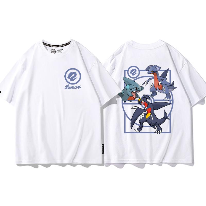 Pokémon Joint Tshirt Childrens Summer Mens and Womens Geng Gui Super Dream Clothes Boys Pokémon Short Sleeves
