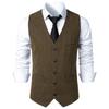 Men's European Medieval Retro V-Neck Business Casual Vest