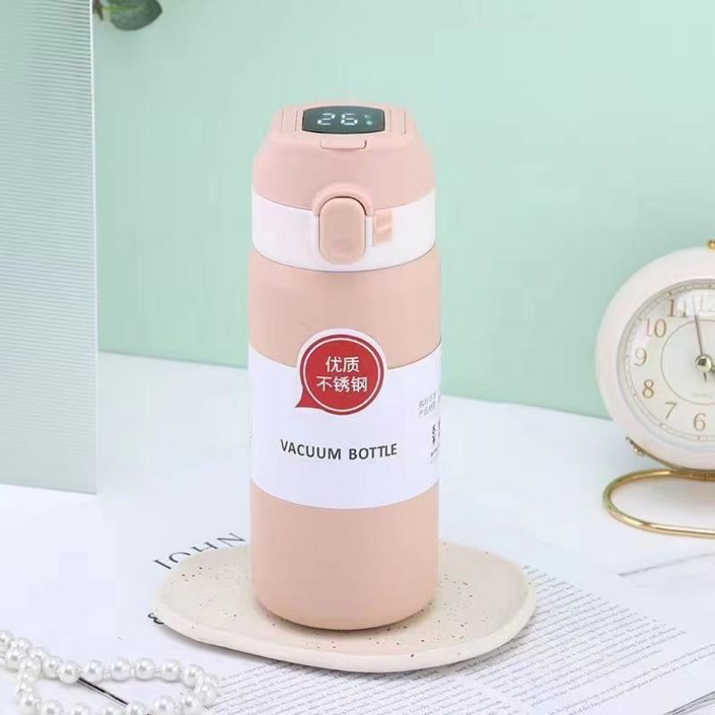 Portable Insulation Cup Intelligence 400ml Vacuum Flasks Portable Stainless Steel Thermos Cup Water Bottle Travel Tea Mug Office Thermos Cup
