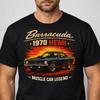 1970 Barracuda HEMI Retro Sunset Muscle Car Unisex Graphic Tee Gift