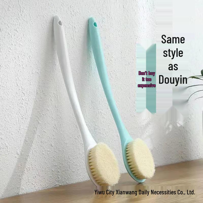 

Comfortable ABS Long Handle Exfoliating Bath Brush for Home Use розовый