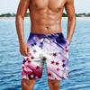 Herrarnas tryckta lediga modeshorts för självständighetsdagen Herrarnas tryckta lösa andningsbara shorts