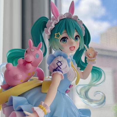 20cm/7.87in Hatsune Miku Anime Figure Kawaii Fairy Tales Miku Action Figure Lollipop Girl Figurine PVC Collection Model Doll Toy