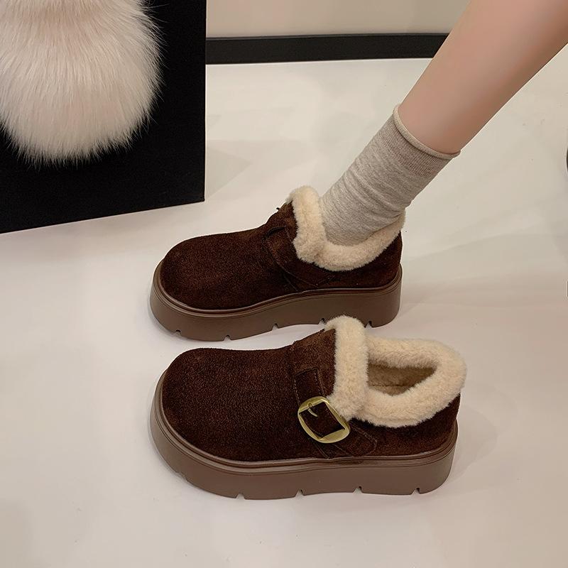 Women's Fashion Lightweight Winter Warm Snow Boots with Plush Lining, Slip-Resistant and Durable Casual Outdoor Cotton Boots