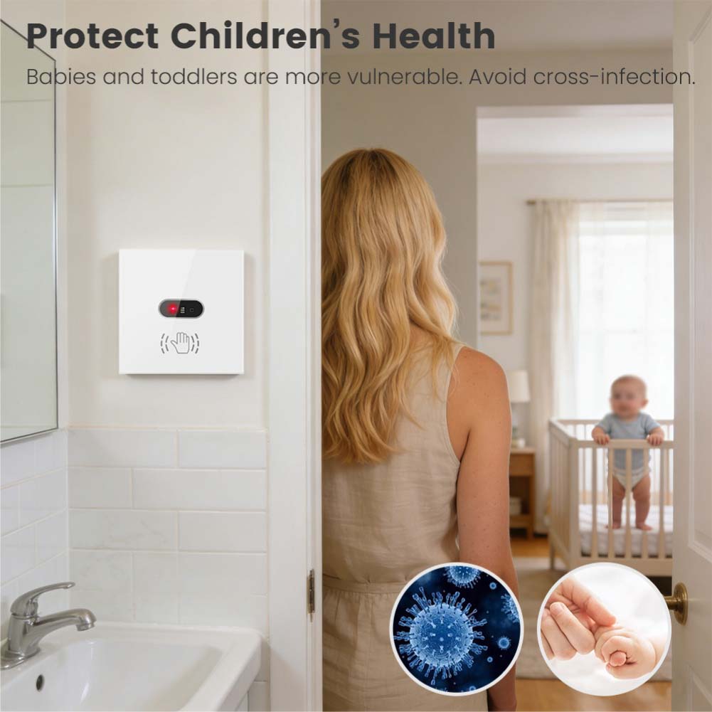 WiFi Gesture Switch with Infrared Sensor for Smart Light Control Touchless Compatible with App Voice Activation
