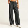 Women's Stylish Casual Loose Fit Straight Leg Pants with Pockets in Color for Everyday Wear