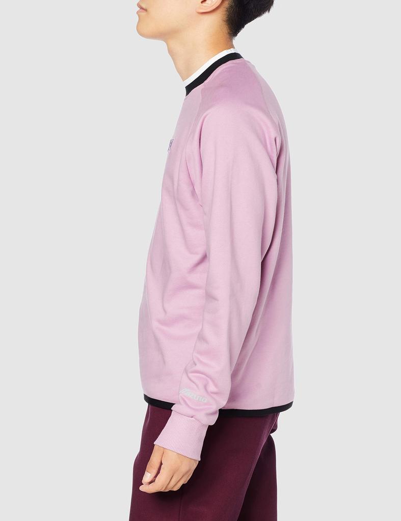 Sports Style Wear Sweat Crew Neck D2MC0003 Mauve Pink Japan L to Japanese size [Mizuno] (equivalent L)