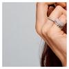 Pandora PAVÉ pavé Cuban chain shape 925 silver ring women's silver 193557C01