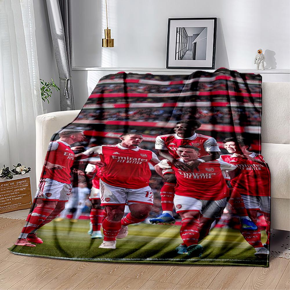 Arsenal Blanket Soft Warm Cozy Perfect for Seaside Bedding Office Chair All-Season Use Playful Design Birthday Christmas Gift Blanket