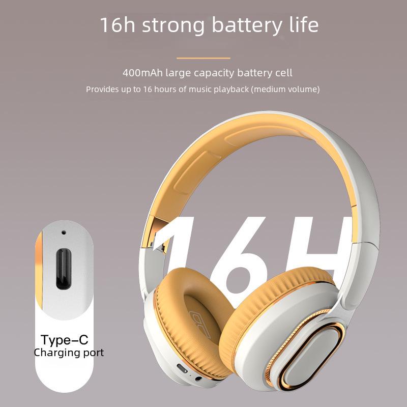 H7 Cross-Border Head-Mounted Wireless Bluetooth Headset with Card Folding and Heavy Bass for Gaming and Sports