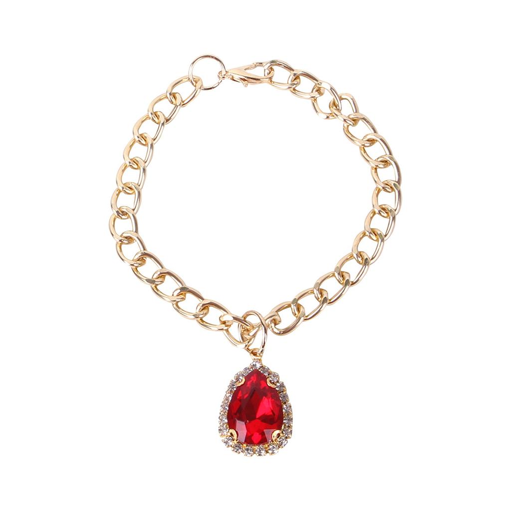 Pet Diamond Pendant Necklace Water Drop Collar Accessories Teddy Small And Medium Dog Collar