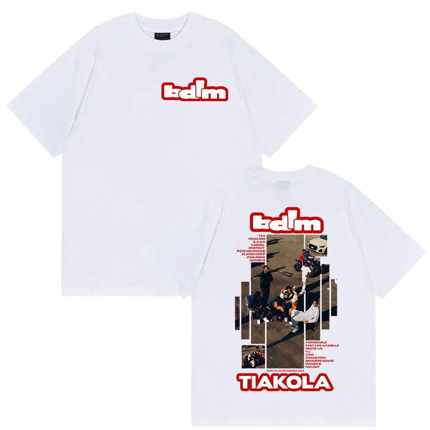 

Rapper TIAKOLA Bdim Tour Graphic T Shirt Mens Hip Hop Gothic Short Sleeve Tshirts Vintage ONeck Oversized Cotton Tshirt S