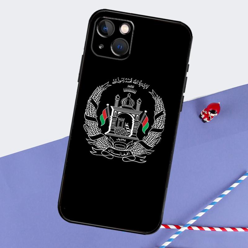 Afghanistan Flag Phone Case For iPhone 16 15 Pro Max 12 13 Mini 11 14 Pro Max XR 16 15 Plus 16e Cover Coque