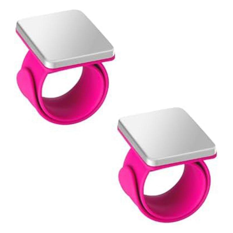 M-Modern-2 PCS Magnetic Pin Cushion Wrist, Magnetic Sewing Pincushion, Magnetic Pin Holder Wristband For Sewing